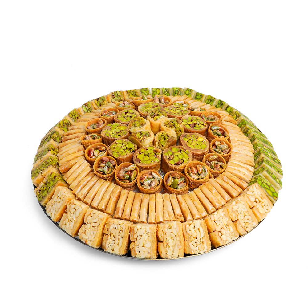 Picture of Pre Packed Assorted Baklava Round Tray 1200gm