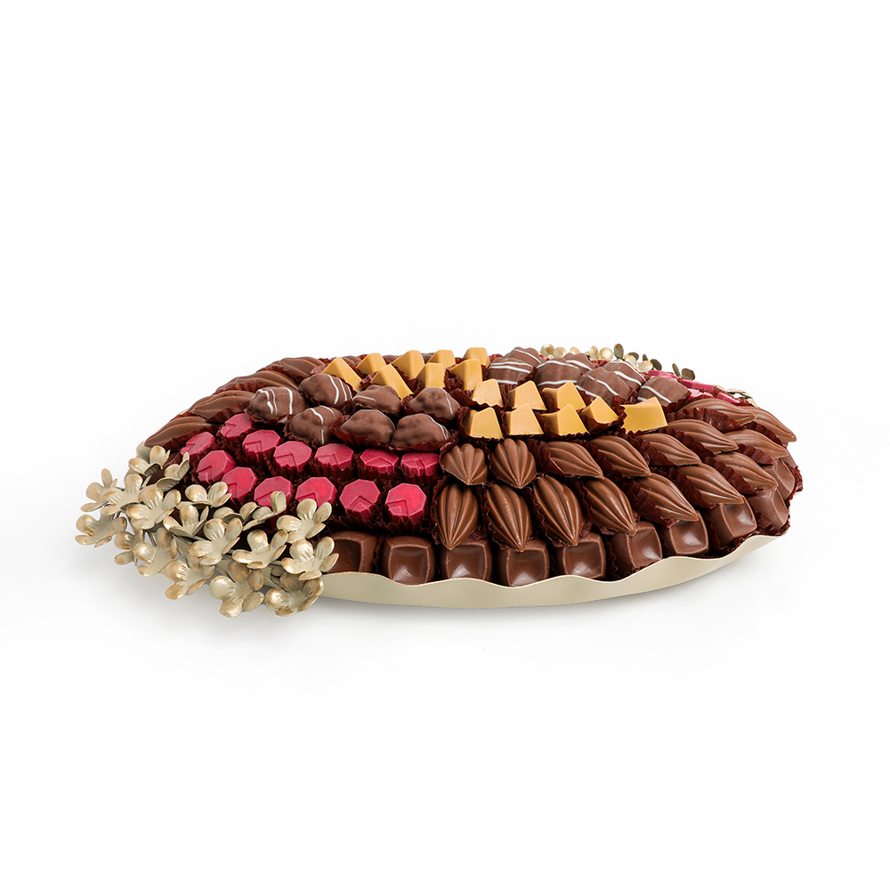 Picture of Daima Assorted Mix Chocolate Round Tray Big Set 1100gm