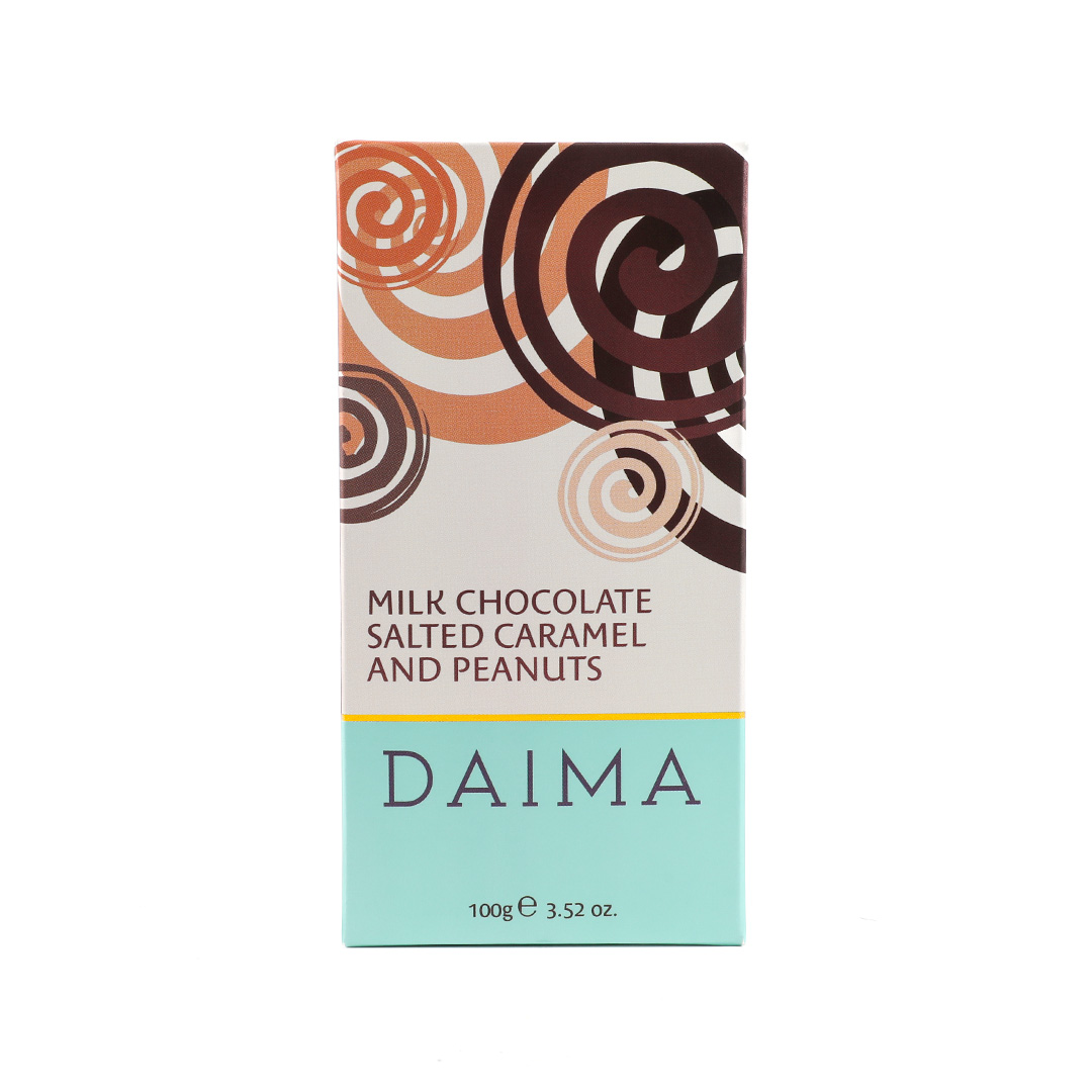 Picture of Daima Milk Chocolate Salted Caramel and Peanuts 100gm