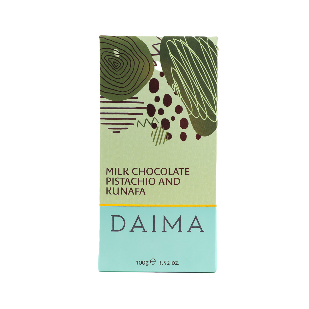 Picture of Daima Milk Chocolate Pistachio and Kunafa 100gm