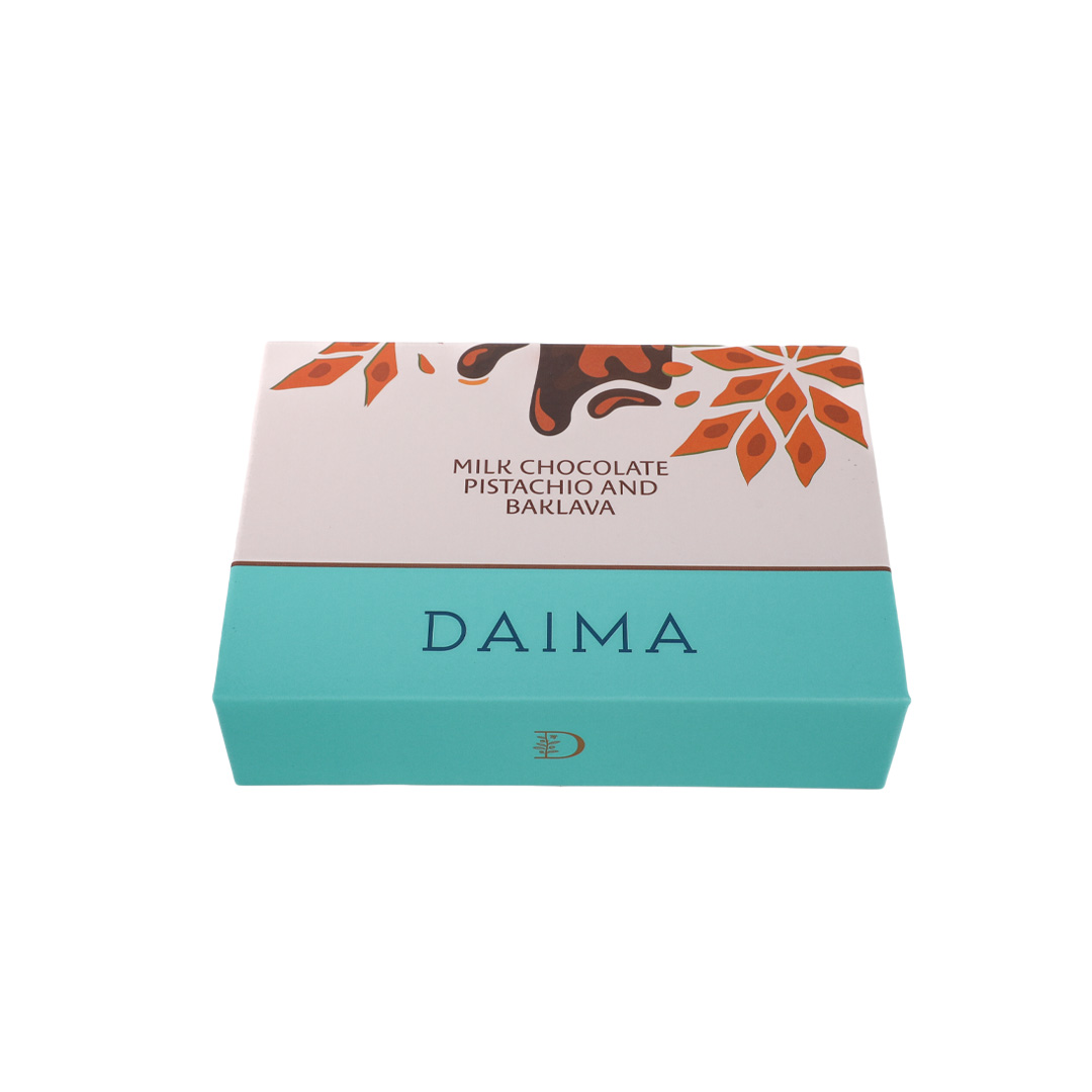 Picture of Pre Packed Daima Milk Chocolate Pistachio and Baklava 110gm