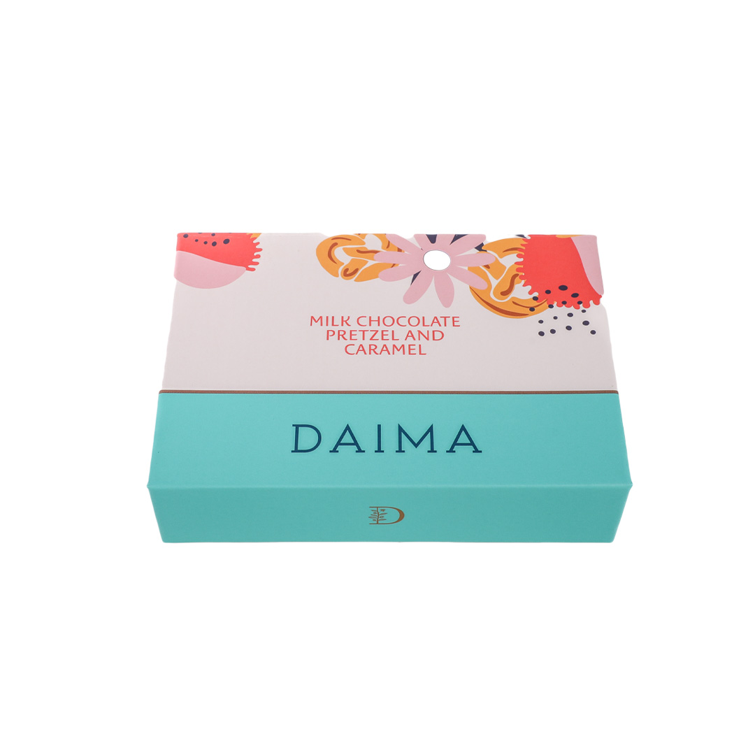 Picture of Pre Packed Daima Milk Chocolate Pretzel and Caramel 115gm