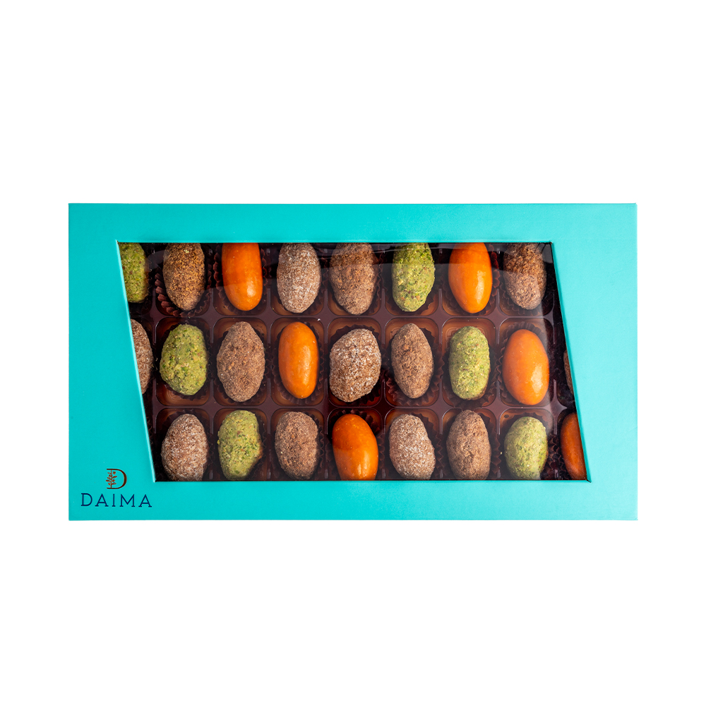 Picture of Rectangular Box Dates Chocolate With Flavor 600gm