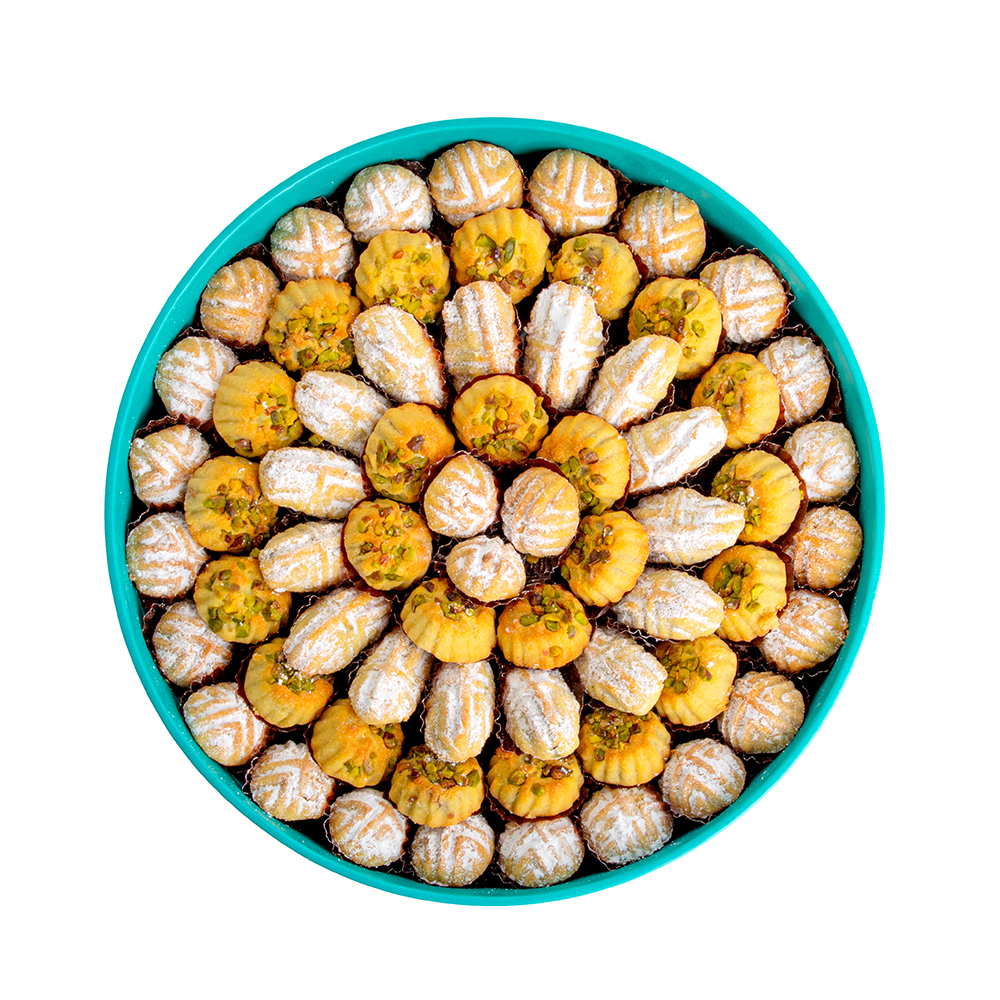 Picture of Daima Assorted Maamoul Small Round Window Tray 900gm