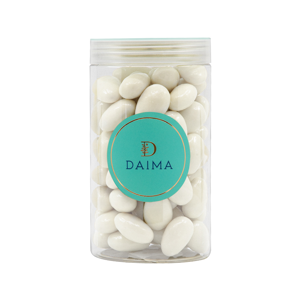 Picture of Pre Packed Dragee Almond White Chocolate 300gm