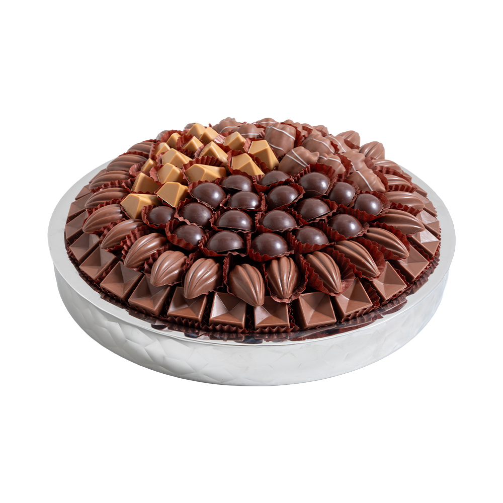 Picture of Daima Perce Neige Round Praline Chocolate Tray 930gm