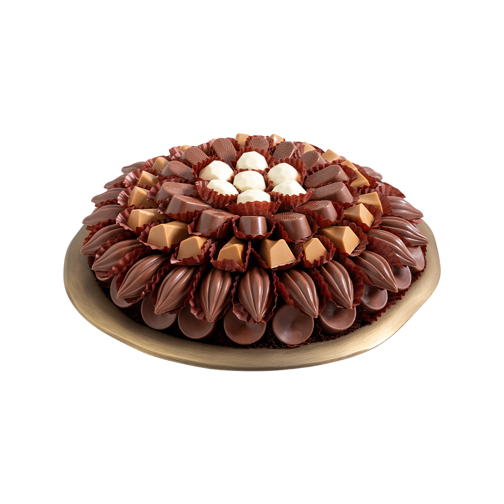 Picture of Daima Antique Brass Praline Chocolate Tray 790gm