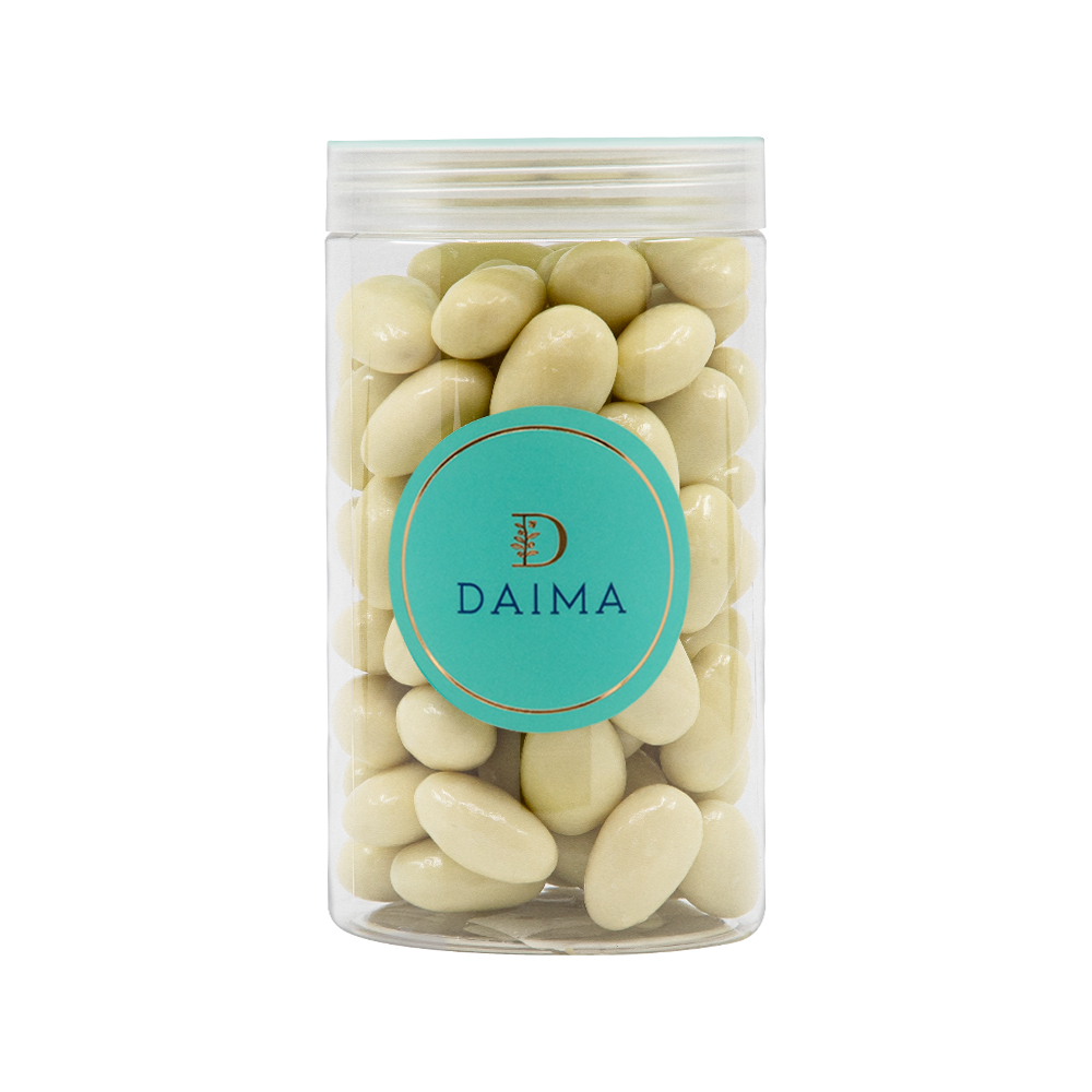 Picture of Pre Packed Dragee Almond White Chocolate 300gm