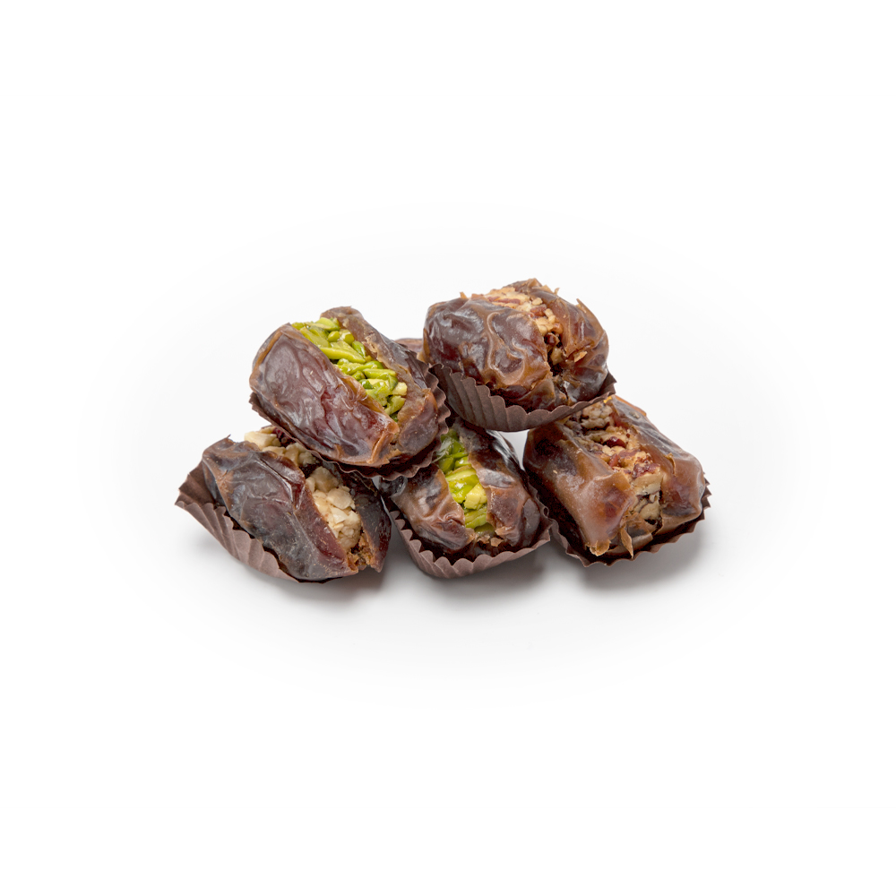 Picture of Stuffed Dates Majdool Jumbo Bar Assorted