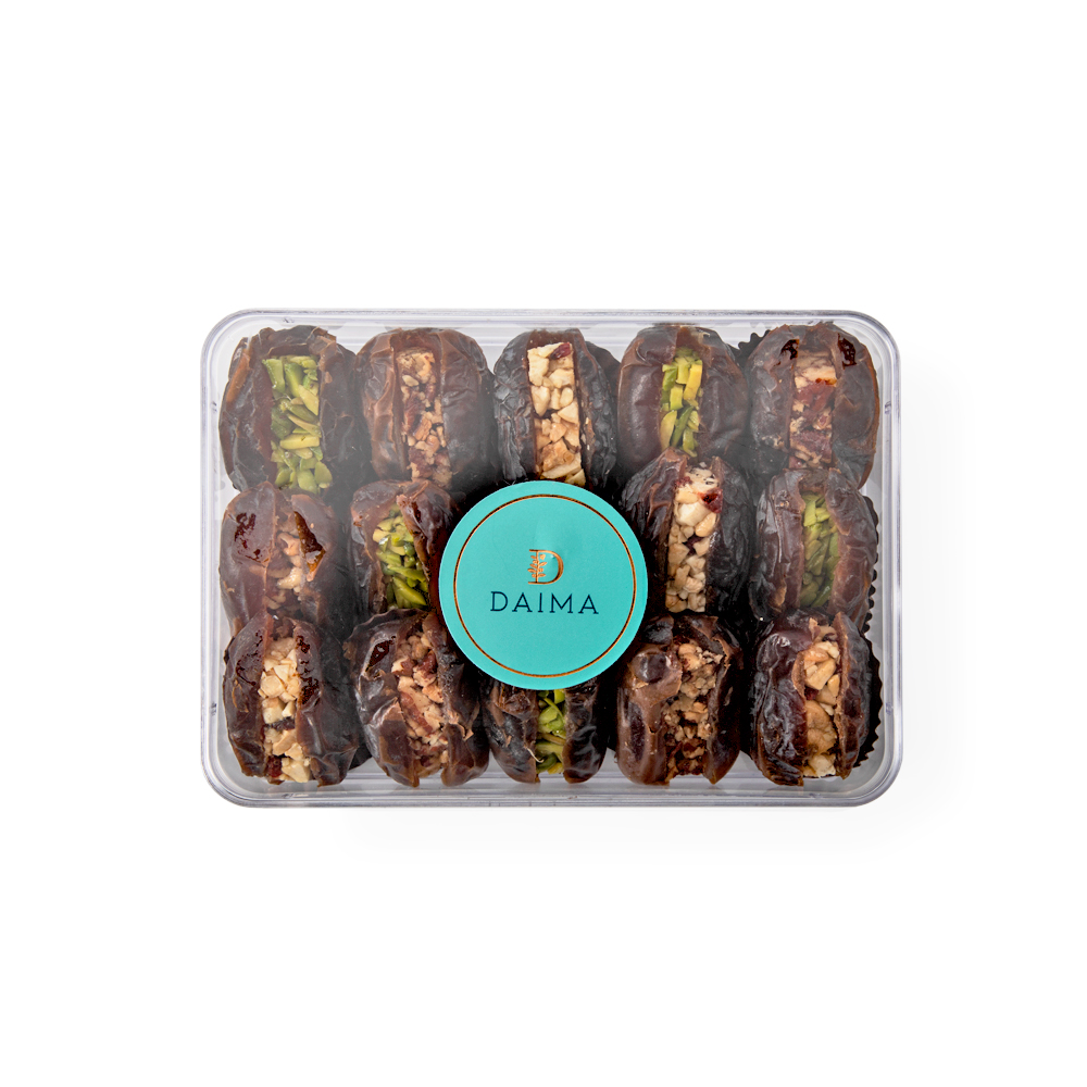 Picture of Pre Packed Stuffed Dates Majdool Jumbo Bar Assorted 400gm